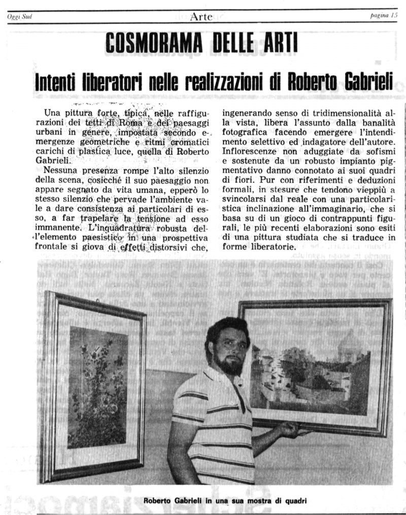 Intenti liberatori nelle realizzazioni di Roberto Gabrieli - Cosmorama delle arti